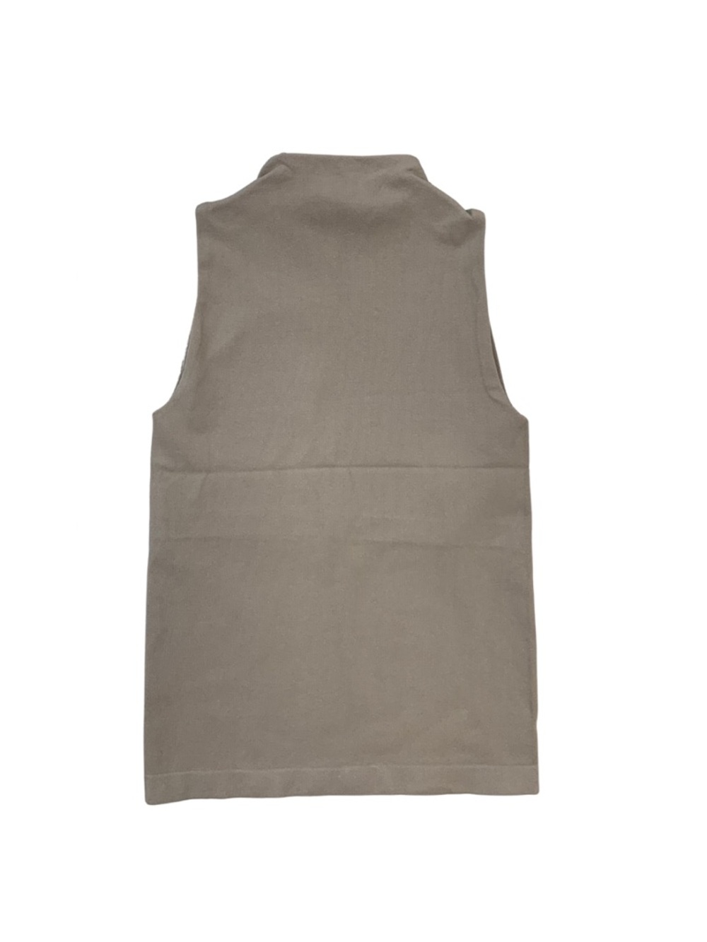 Seamless Tank Top Set Tan Black S / M Mock Neck Capsule Elevated Basics Minimal - Picture 5 of 9